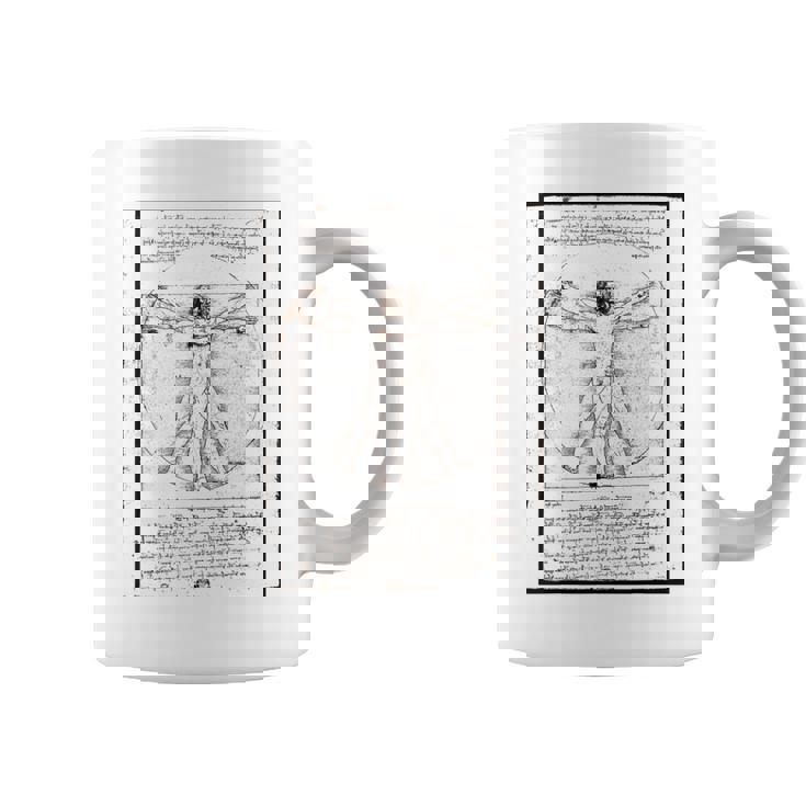 レオナルド・ダ・ヴィンチの「ヴィトルヴィア人」 オリジナル コーヒーマグ