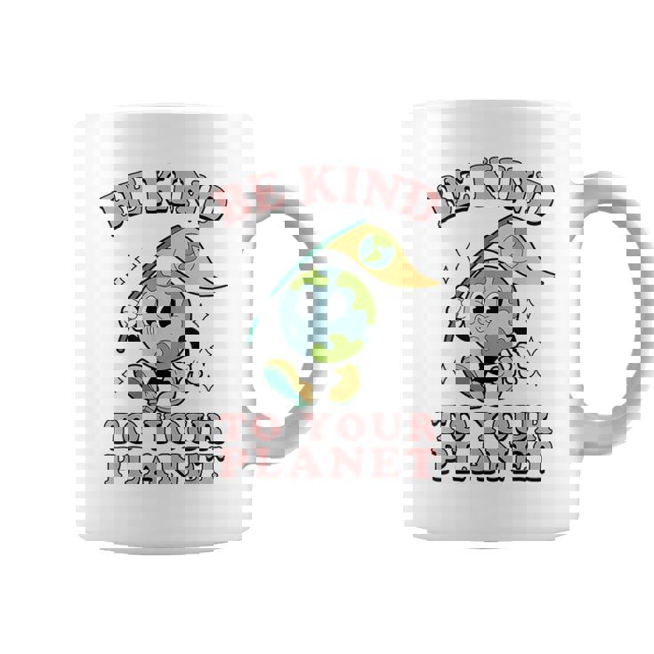 レトロ グルービー Be Kind To Your Planet Earth Day 70年代 80年代 4月 コーヒーマグ