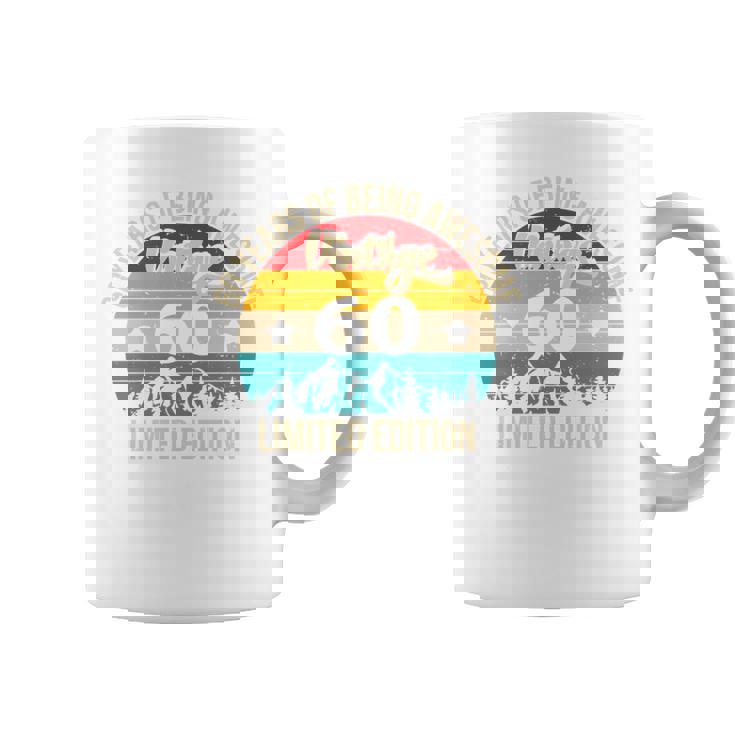 レトロ ヴィンテージ 60歳 誕生日プレゼント 60年間の素晴らしさ 長袖tシャツ コーヒーマグ