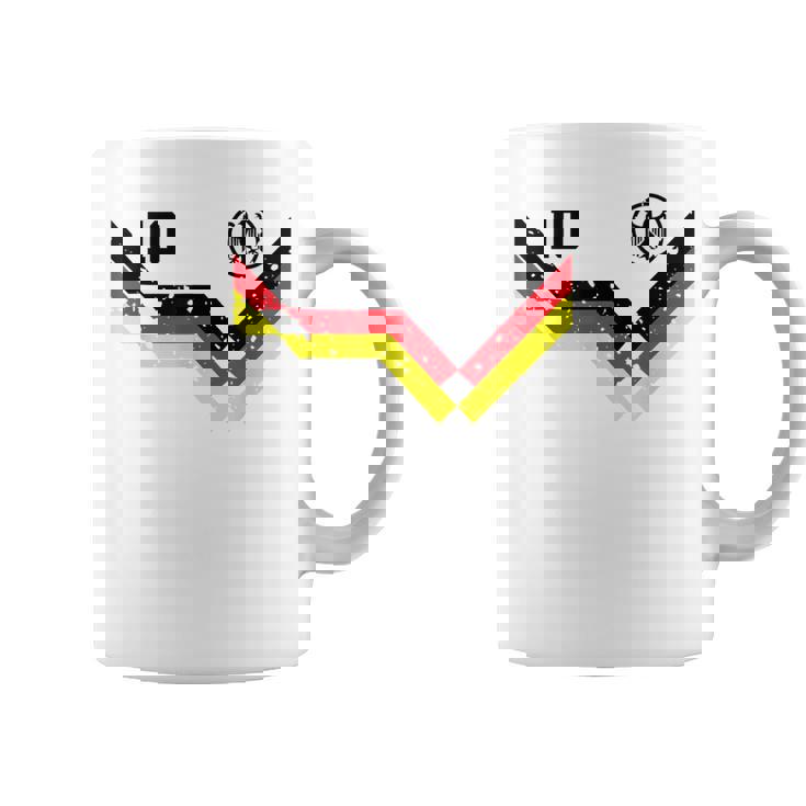 レトロなドイツシャツサッカージャージードイツ コーヒーマグ