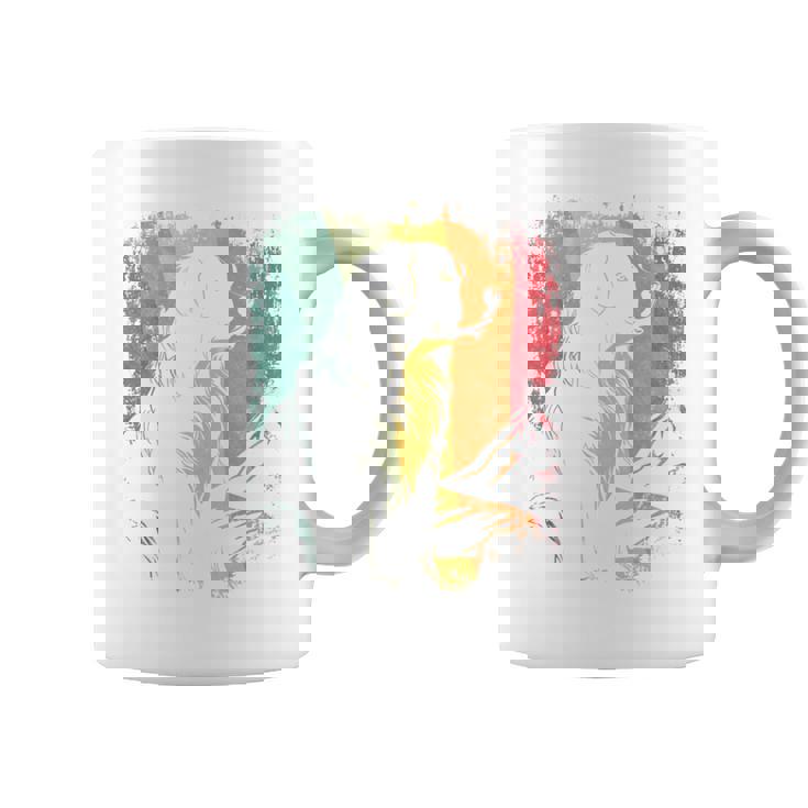 レトロなビンテージデザインのバーニーズマウンテンドッグ 長袖tシャツ コーヒーマグ