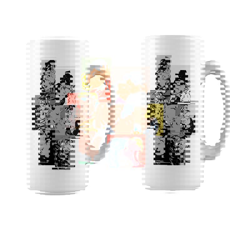 レトロコミックキス、コラージュ、ビンテージポップアートキスコミックスタイル 長袖tシャツ コーヒーマグ