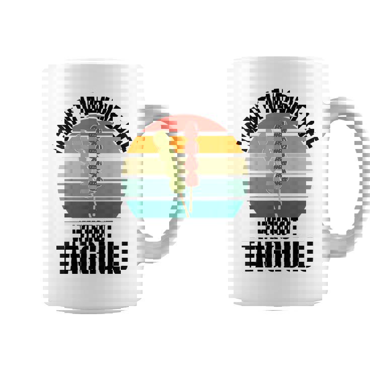 レトロタングル「Tanghuluなしでは人生は想像できない」 コーヒーマグ