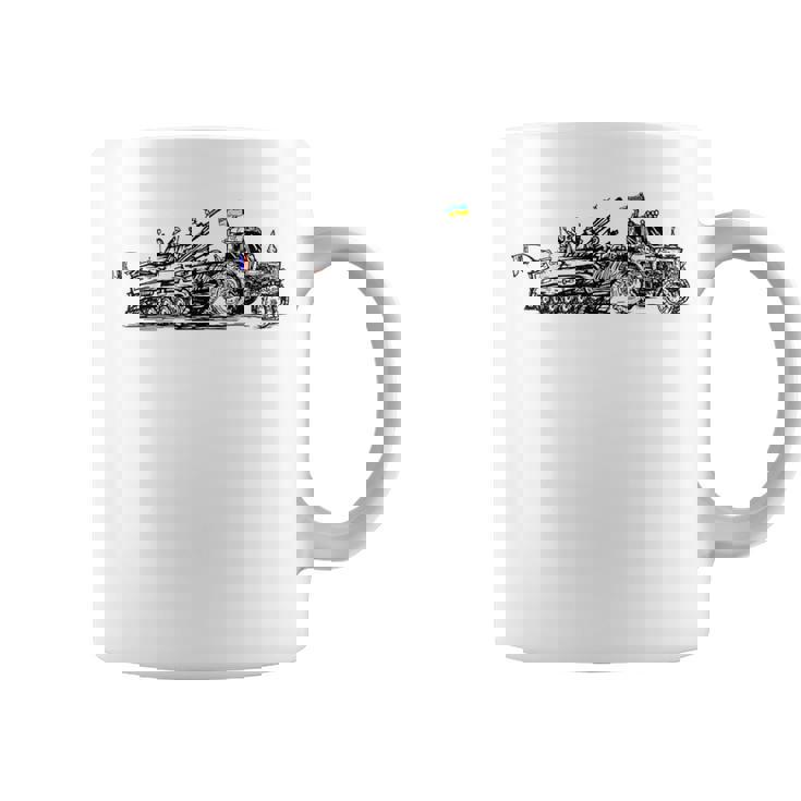 ロシアのbmpを盗むウクライナの農家 ウクライナを支援 コーヒーマグ