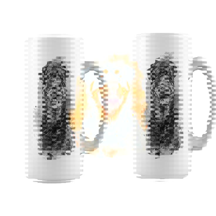 ロットワイラー 犬 モチーフ ペット アートワーク カラフル ロットワイラー コーヒーマグ