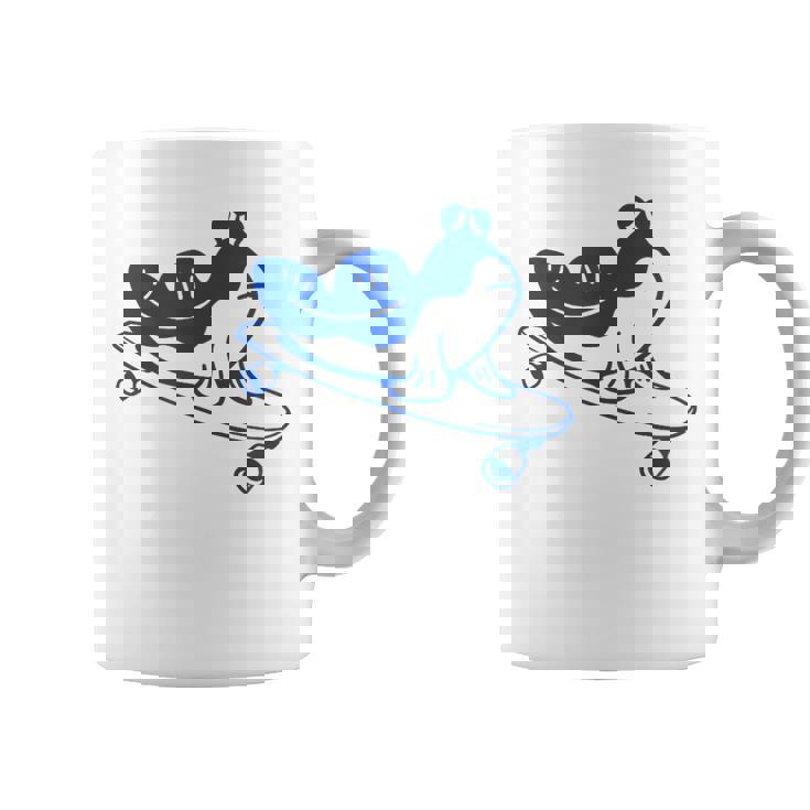 ロングボードライダーのためのミニマルアート。ボード上のマッドスキッパー。 コーヒーマグ