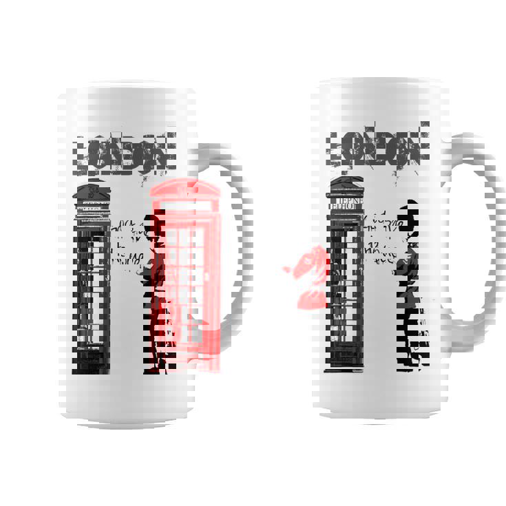 ロンドン・バンクシー・ゴッド・セーブ・ザ・クイーン コーヒーマグ