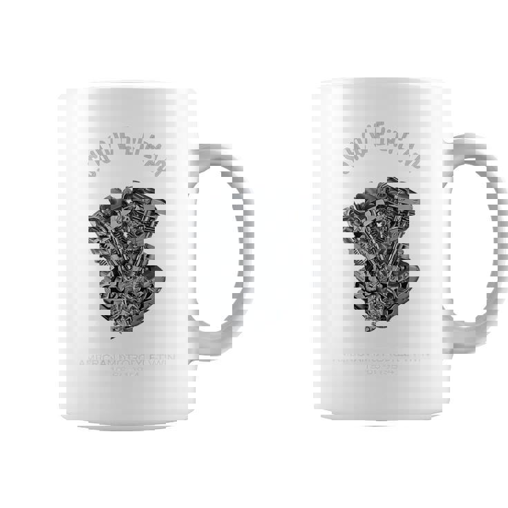 ヴィンテージ Hd オートバイtwin ショベルヘッド エンジン ドローイング バイカー コーヒーマグ