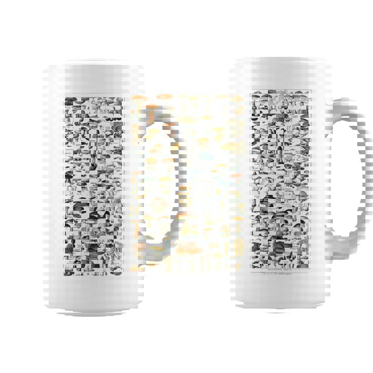 ヴィンテージ キノコ チャート イラスト キノコ モレルハンター コーヒーマグ