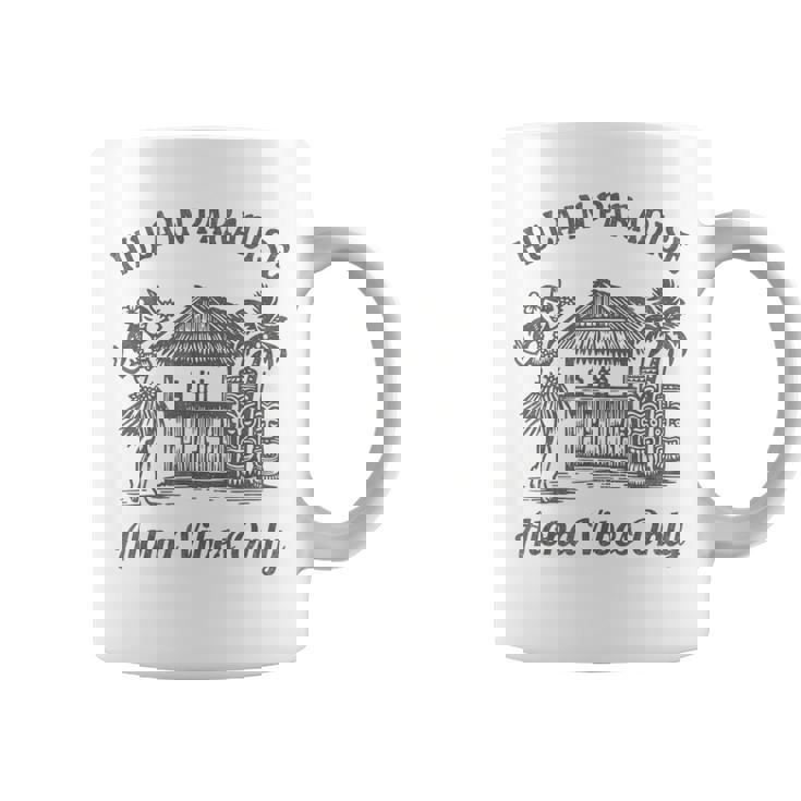 ヴィンテージ ハワイアン フラティキ トロピカル アロハ バイブ レトロ アイランド コーヒーマグ