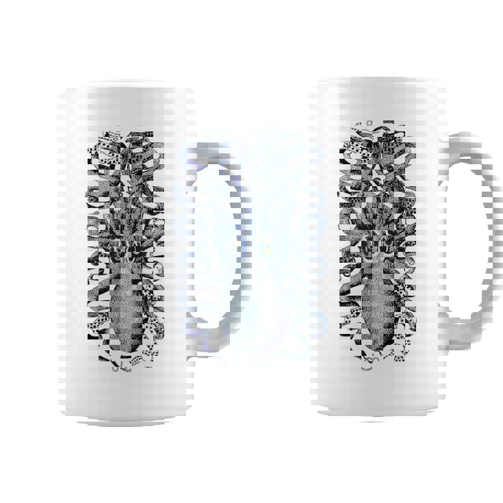 ヴィンテージ ブルー タコ コーヒーマグ