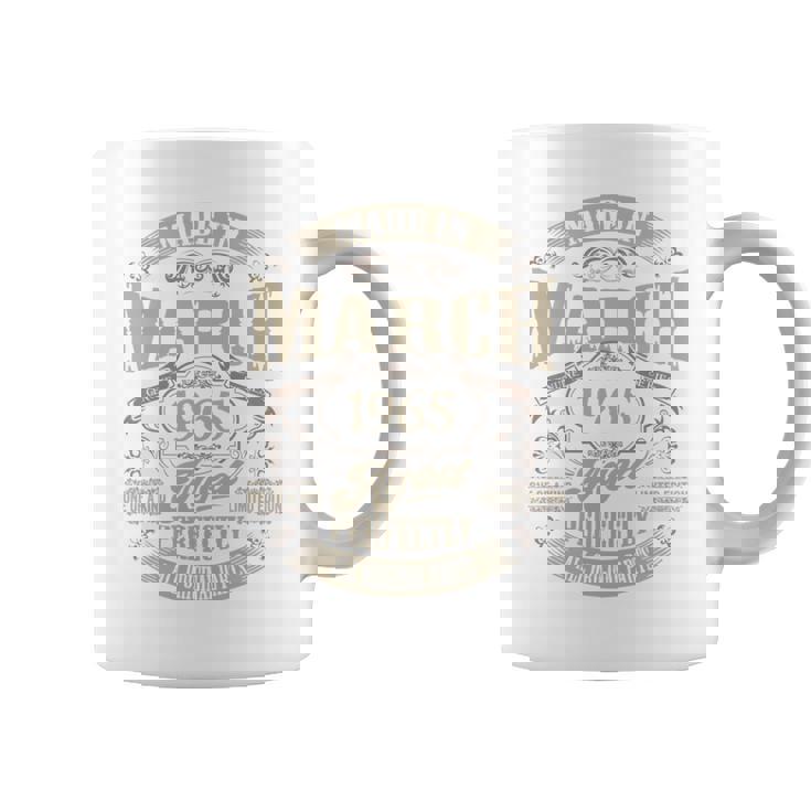 ヴィンテージ還暦祝い 1965年3月生まれ 60歳 長袖tシャツ コーヒーマグ