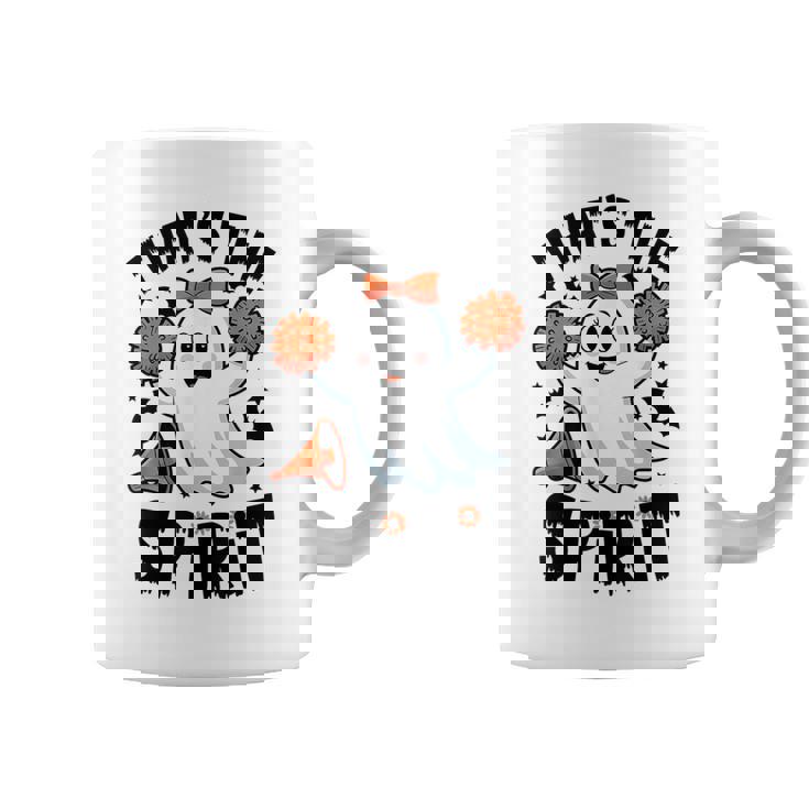 不気味なチアリーダー ゴースト ハロウィンコスチューム チアママスピリット。 コーヒーマグ