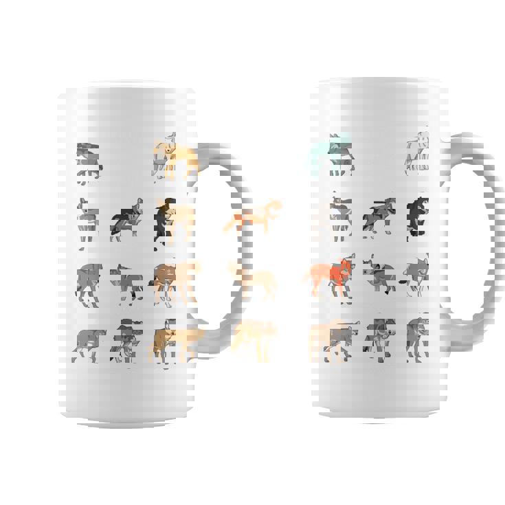 世界のオオカミ 長袖tシャツ コーヒーマグ