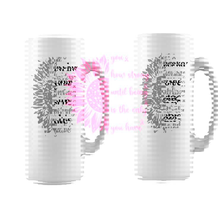 乳がんファイター サバイバー ひまわり ピンクリボン 戦士 コーヒーマグ