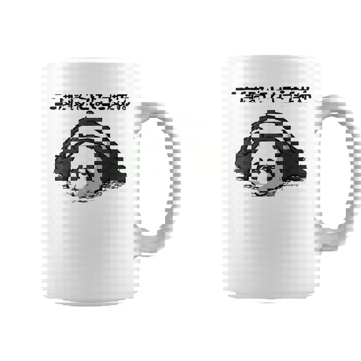 二度寝ることは三度ある ネタ ことわざ 言い間違いことわざ 慣用句 ジョーク ギャグ ダジャレ ツッコミ パンダ コーヒーマグ