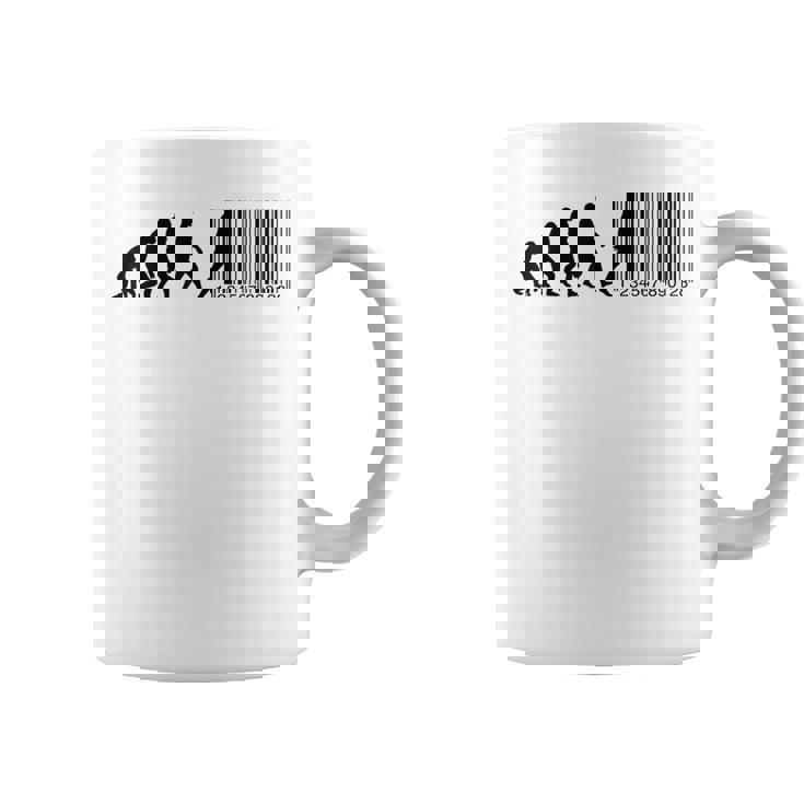 人類の進化がバーコードになる コーヒーマグ