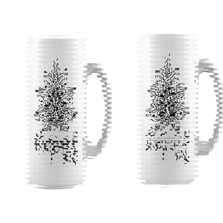 仏教 スピリチュアル オム マニ・パドメ ハム マントラと曼荼羅 コーヒーマグ