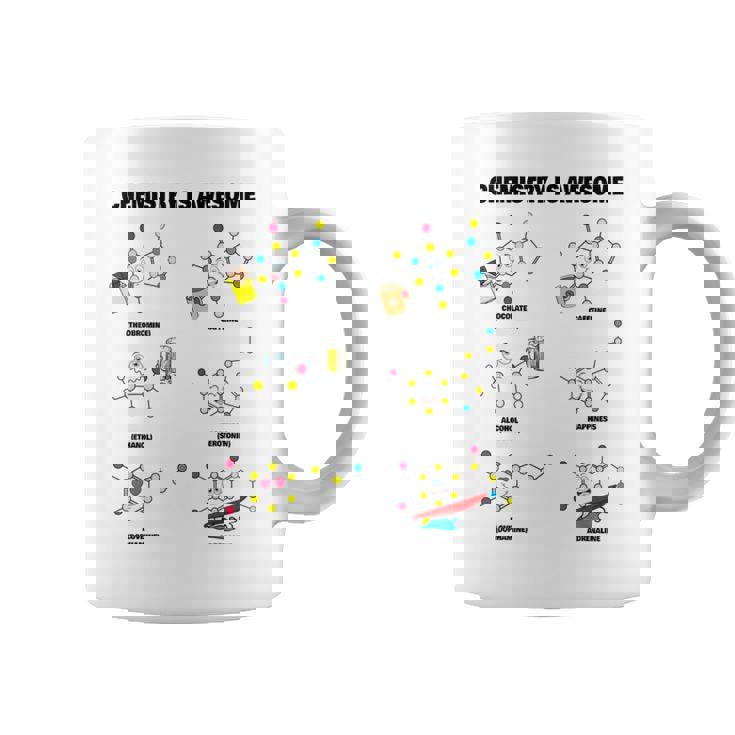 化学は素晴らしいです。面白いカワイイ化学分子 コーヒーマグ