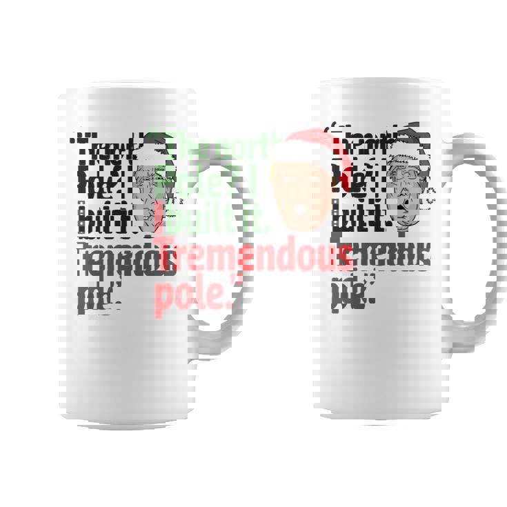 北極I Build It Tremendous Pole 面白い トランプ クリスマス 長袖tシャツ コーヒーマグ