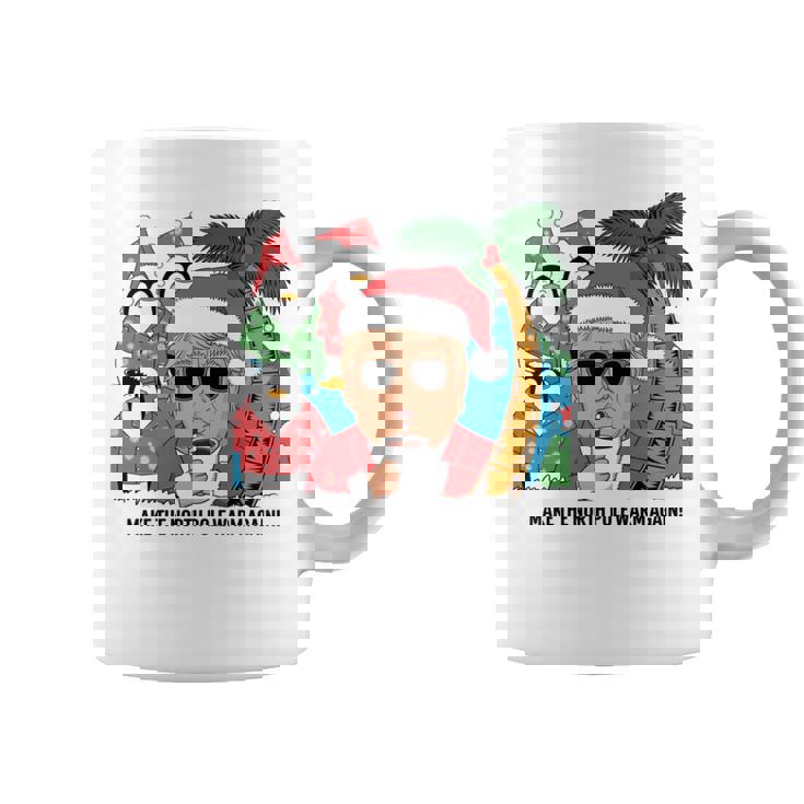 北極を再び暖かく 面白い トランプ ホットココアトロピック 長袖tシャツ コーヒーマグ