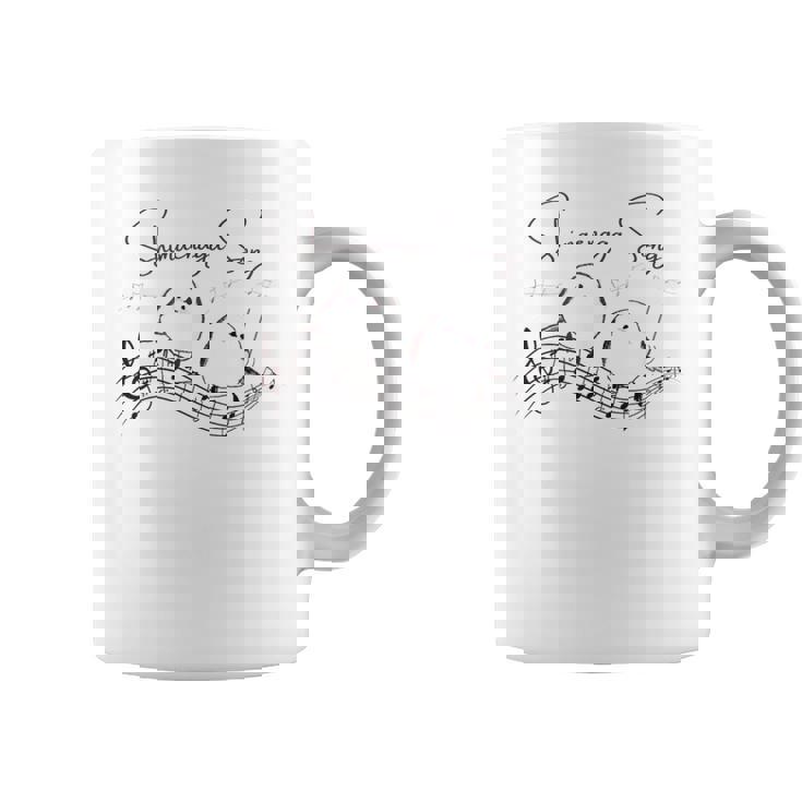 北海道の歌う小鳥 シマエナガ 音符 音楽好き 指揮者 可愛い コーヒーマグ