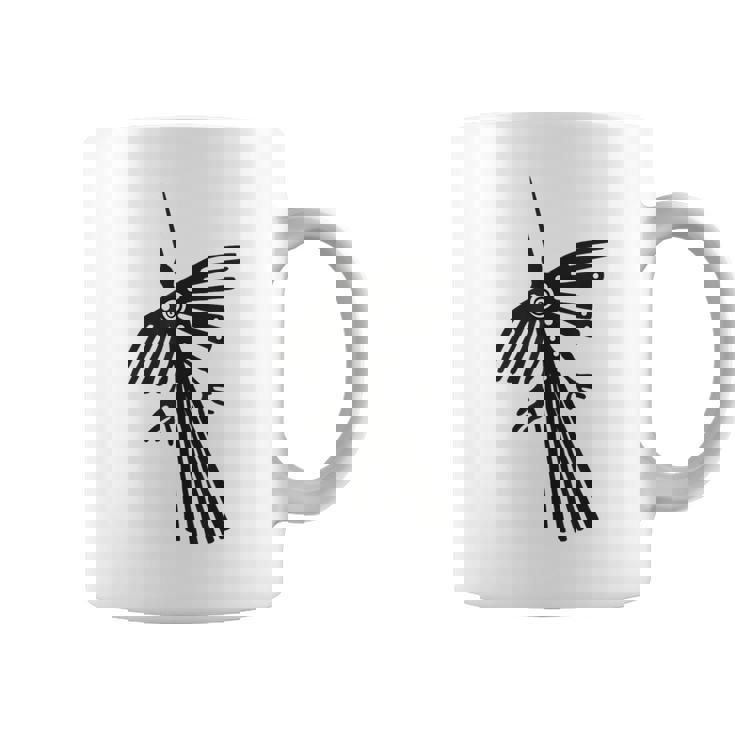南米のペルーナスカラインハチドリコンドルのシルエット。 コーヒーマグ