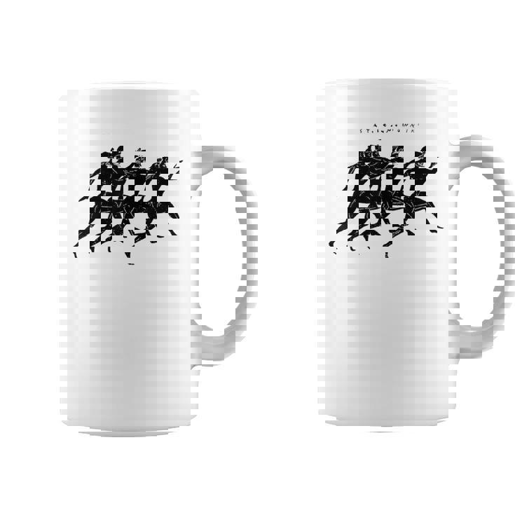 古代ギリシャの翼のあるランナー 2 考古学歴史家 コーヒーマグ