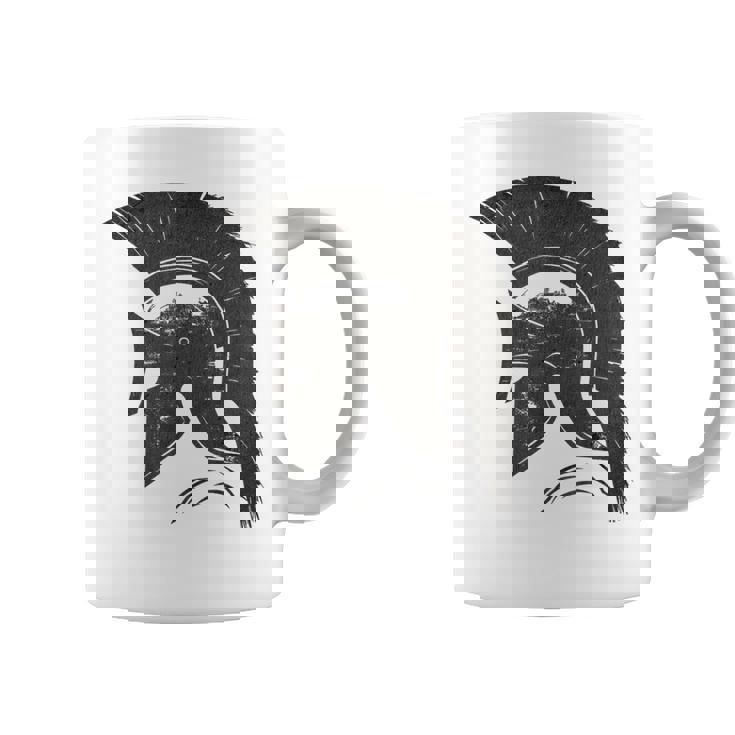 古代戦士ギリシャローマスパルタ兵士ヘルメットグラフィック コーヒーマグ