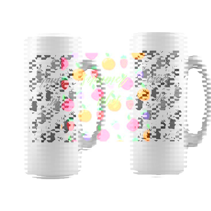 夏の雰囲気、フルーツ好き、夏のフルーツ、シトラスディライト 長袖tシャツ コーヒーマグ