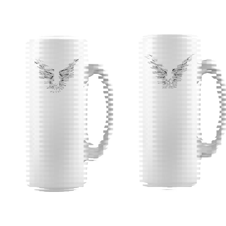 天使の羽 自由な守護天使 コーヒーマグ