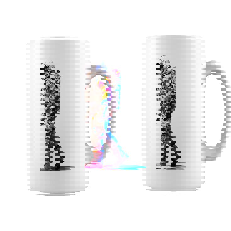 宇宙飛行士 宇宙モチーフ カラフル 宇宙飛行士 コーヒーマグ