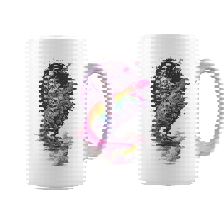 宇宙飛行士tレックス 恐竜 宇宙人 宇宙人 惑星 銀河 コーヒーマグ