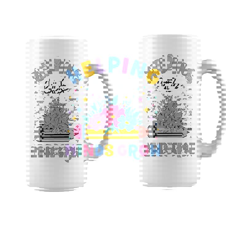 小さな心の成長を助ける ワイルドフラワー 幼稚園 先生 コーヒーマグ