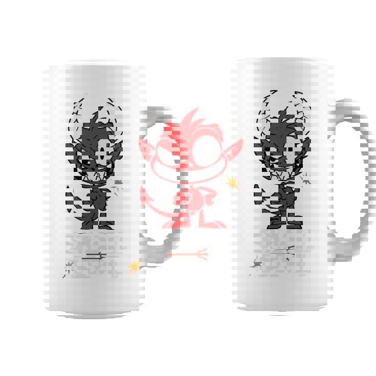 小さな悪魔 いたずらな小悪魔 長袖tシャツ コーヒーマグ