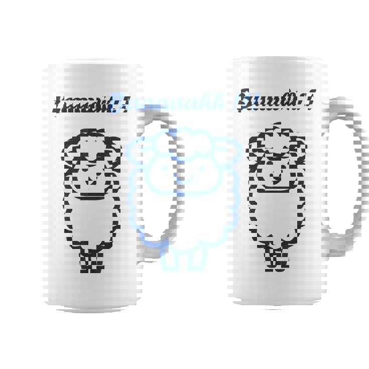 小さな羊 かわいいシンプルなミニマリストの動物 羊 コーヒーマグ