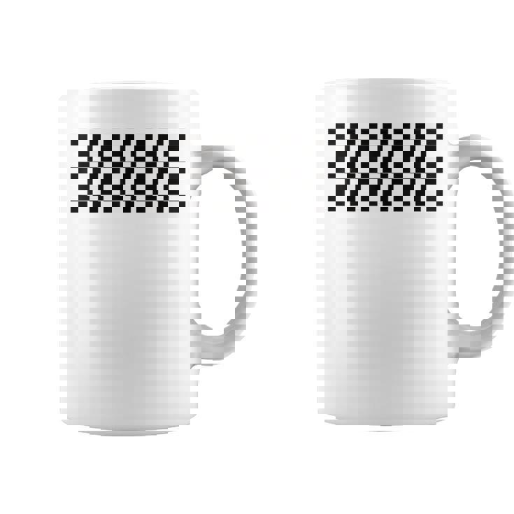 市松模様 チェッカーボード チェック カーレース フラッグパターン コーヒーマグ