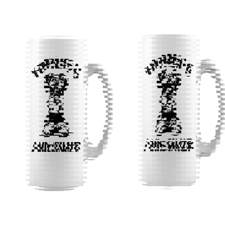 幸せはミニシュナウザー 長袖tシャツ コーヒーマグ