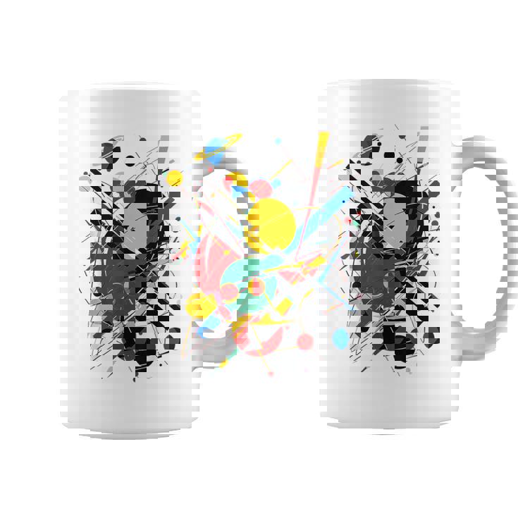 幾何学 抽象 カラフル アート グラフィック 幾何学模様 コーヒーマグ