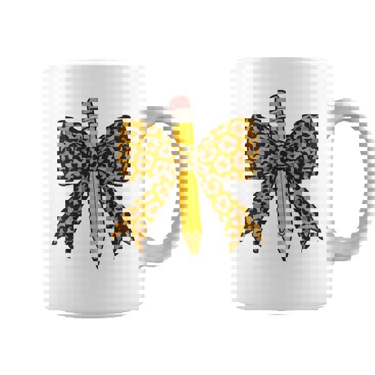 弓鉛筆 ヒョウ柄 初日 新学期 長袖tシャツ コーヒーマグ