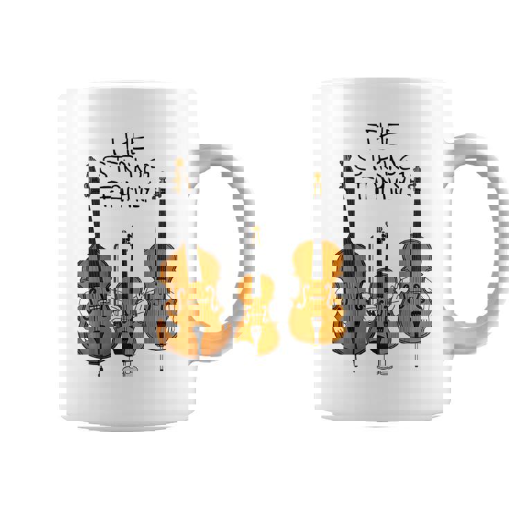 弦楽ファミリー、ヴァイオリン、チェロ、コントラバスミュージシャン面白い コーヒーマグ