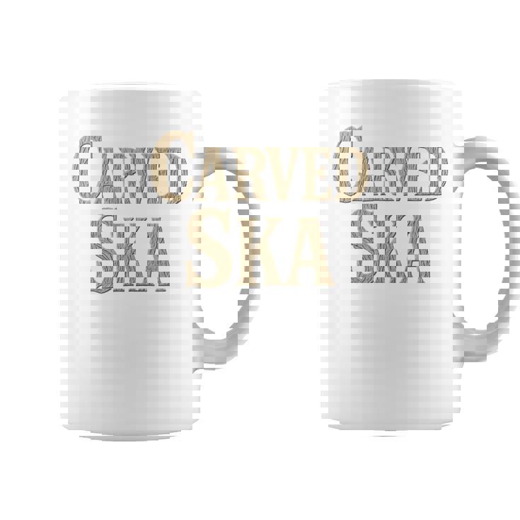 彫刻スカ 長袖tシャツ コーヒーマグ