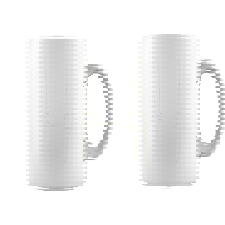 必死にこらえるねこ バックプリント コーヒーマグ