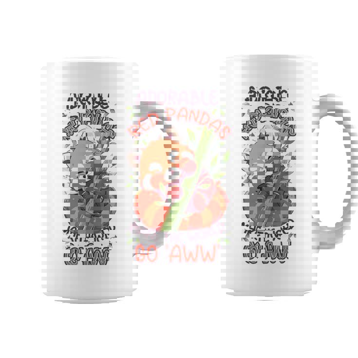 愛らしいレッサーパンダが世界を「Aww」にします。 コーヒーマグ