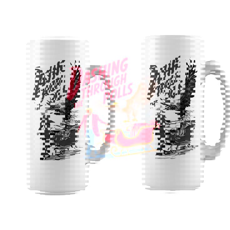 投票を駆け抜ける 面白い選挙結果 トランプ クリスマス コーヒーマグ