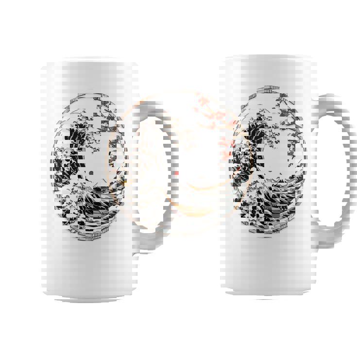 日本 神奈川 波 津波 浮世絵 日本美術 コーヒーマグ