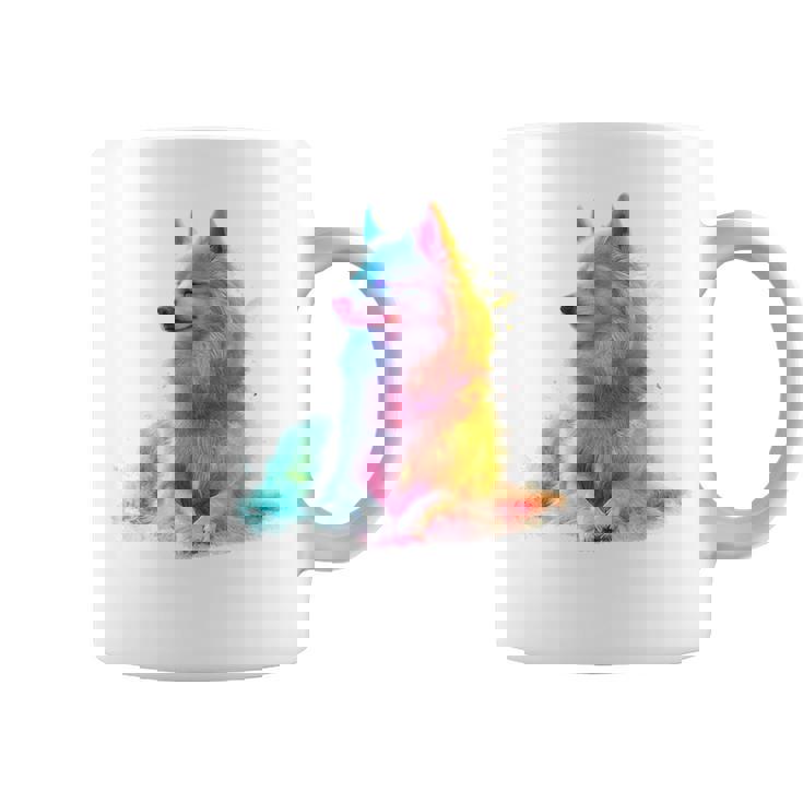 日本スピッツ 犬 モチーフ ペットアート 日本スピッツ コーヒーマグ