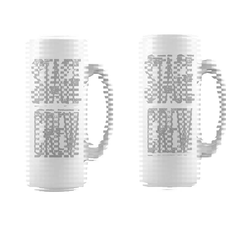 映画、テレビ、劇場、カメラ用のステージクルーが背面にプリントされています。 コーヒーマグ