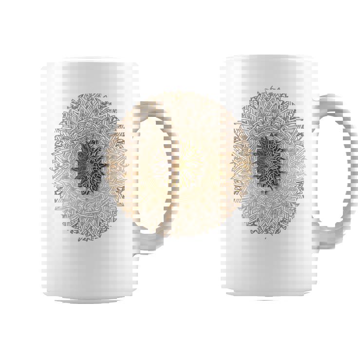曼荼羅 最高のヨガバックプリント コーヒーマグ