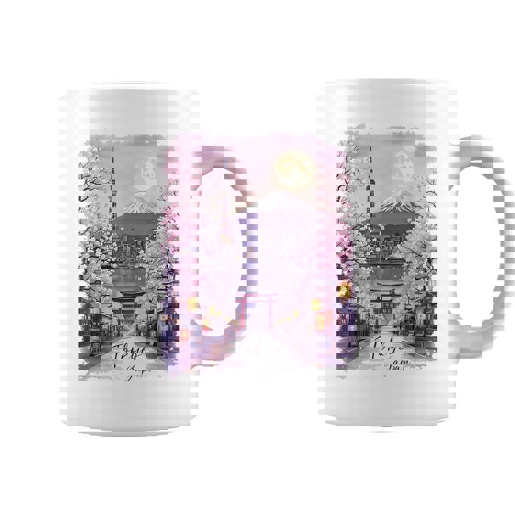 東京 日本 桜 夜景 お土産 コーヒーマグ